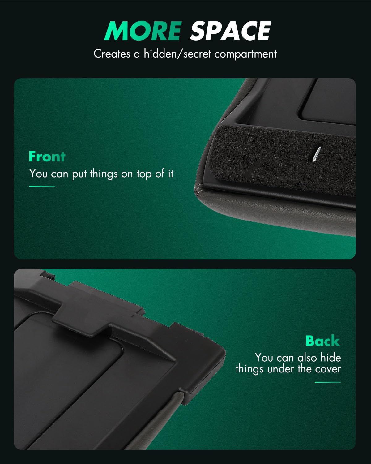 SCITOO side profile showing precise fit against console edge for alignment