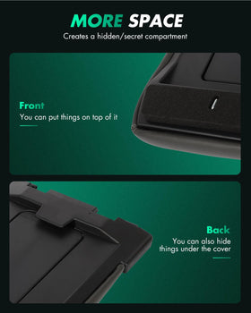 SCITOO side profile showing precise fit against console edge for alignment
