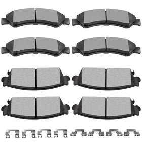 SCITOO front view of brake pads kit showing packaging and ready-to-install convenience