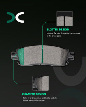 SCITOO ceramic pad close-up of friction surface showing low dust texture