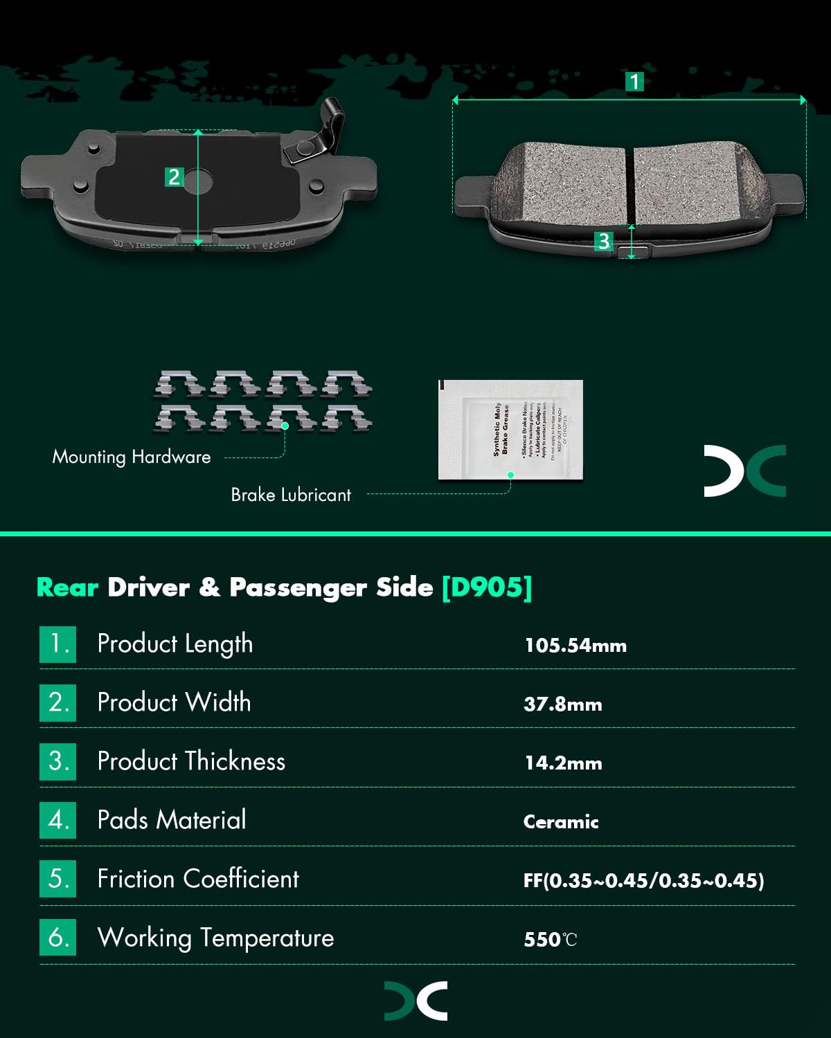 SCITOO chamfer edge detail protecting rotors and reducing noise
