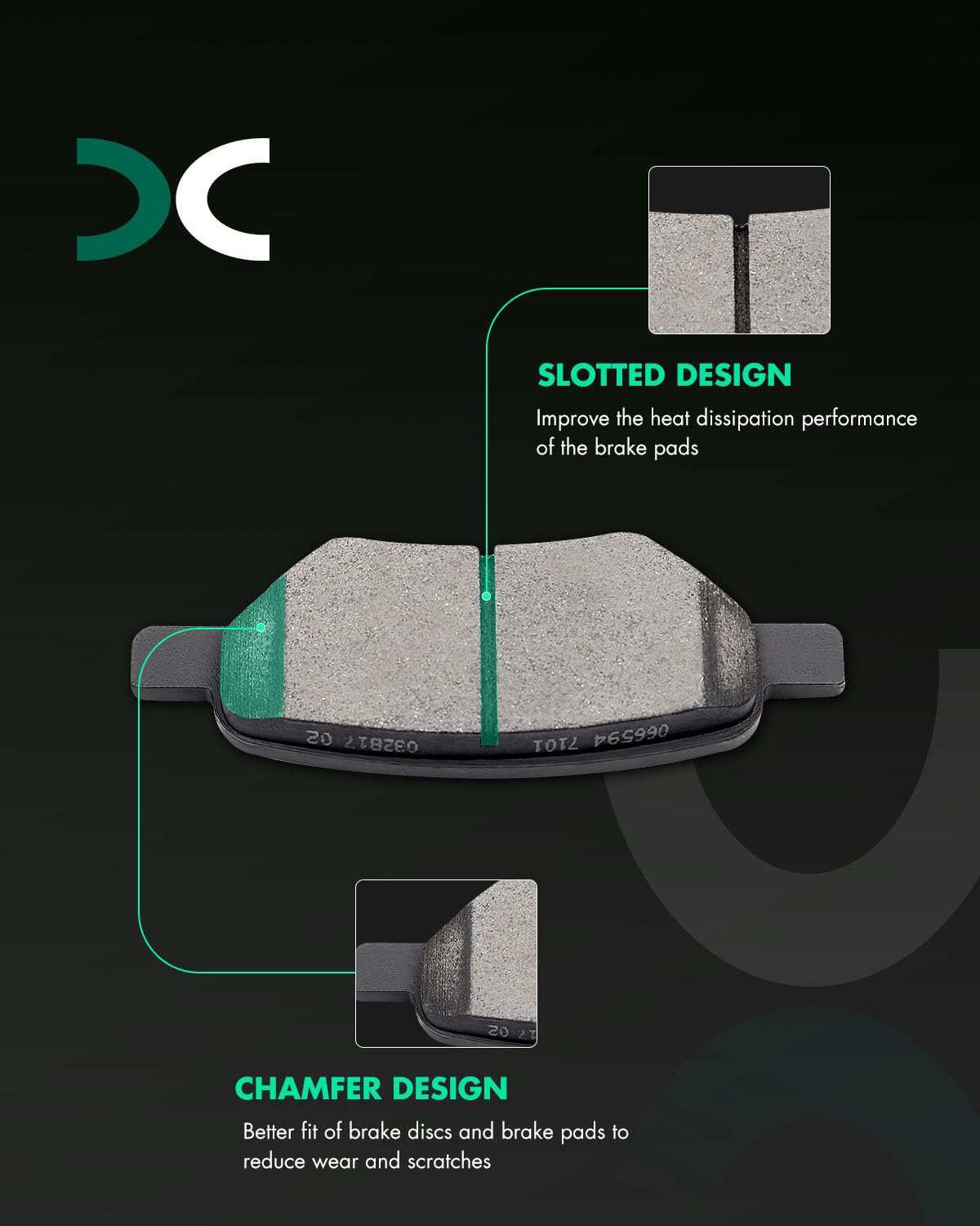 SCITOO close-up of slotting design showing heat dissipation and consistent bite