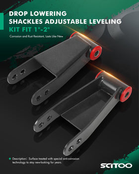 SCITOO close-up of adjustable shackle detail for precise leveling benefit
