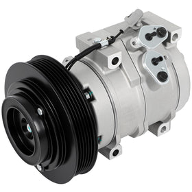 SCITOO compressor front view showing mounting and fit for Toyota, ensures direct replacement