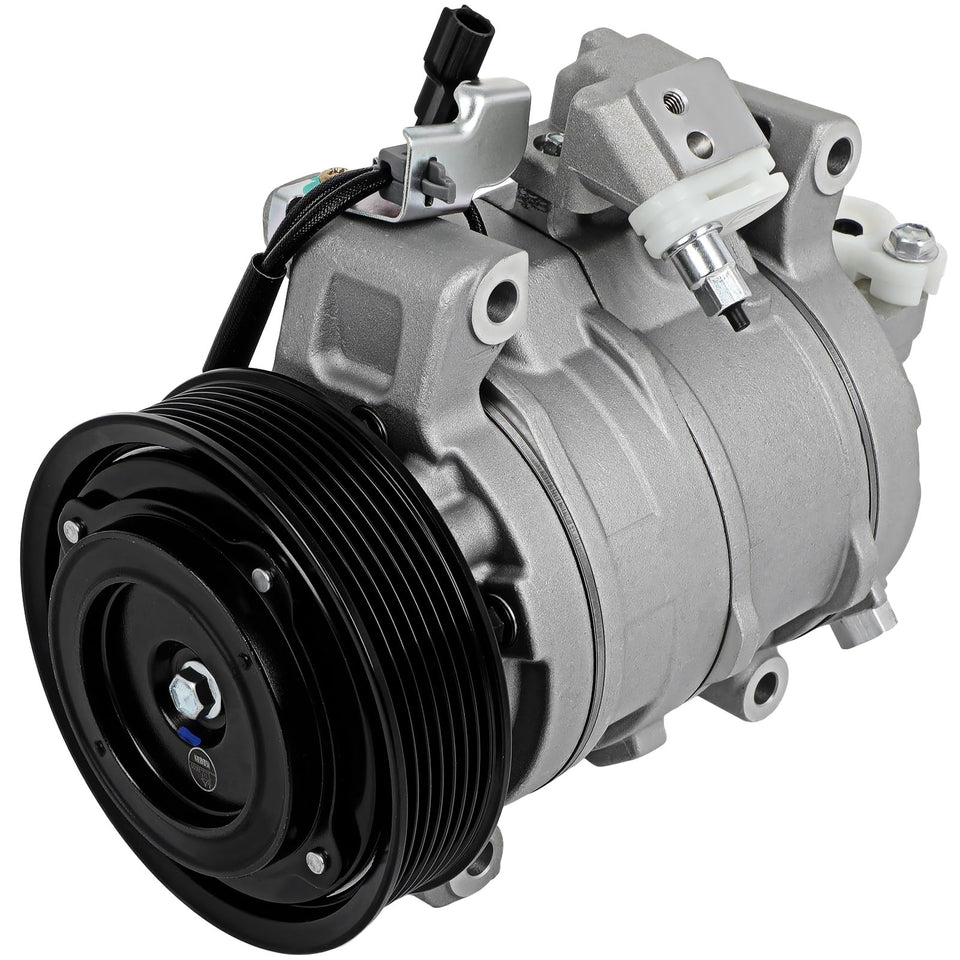 SCITOO compressor front view showing mounting points and fitment benefit