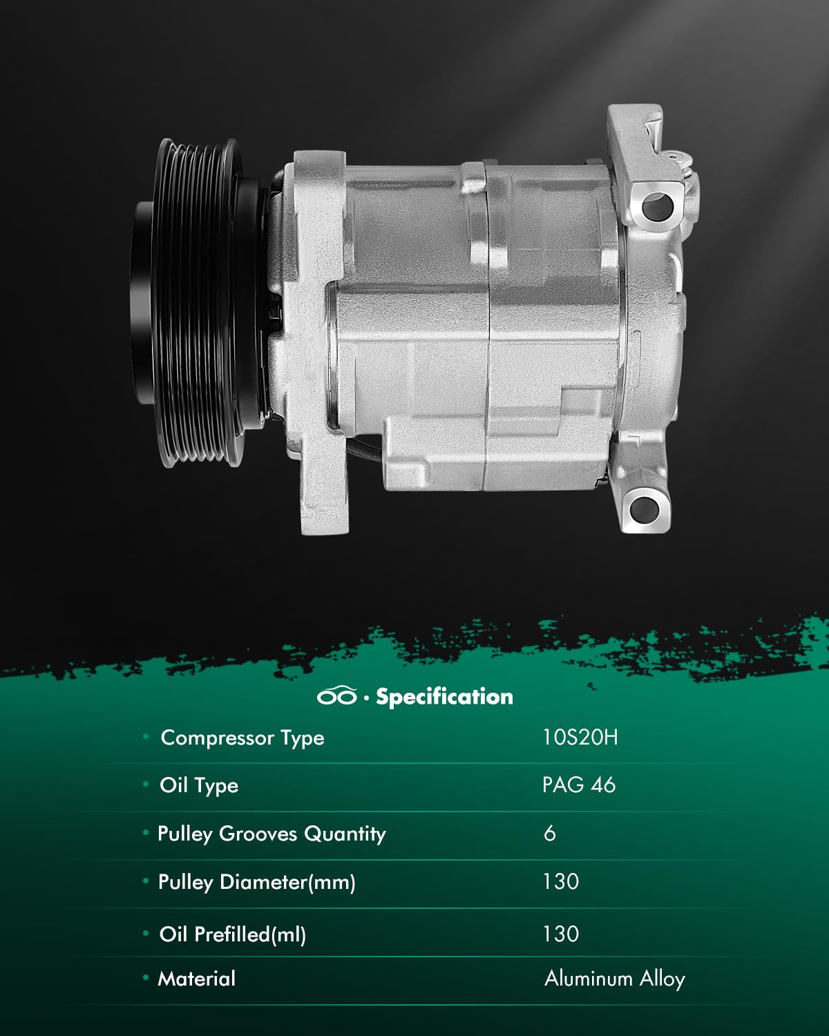 SCITOO compressor label and OE numbers aiding accurate part matching
