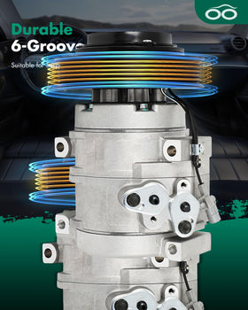SCITOO compressor label and part numbers to confirm compatibility and cross-reference