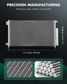 SCITOO condenser core close-up fins for improved cooling