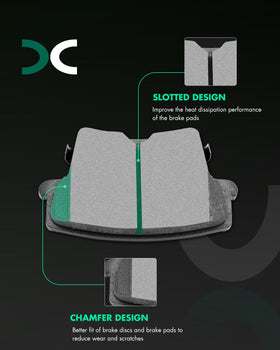 SCITOO pad surface close-up highlighting slotted ceramic face for improved cooling