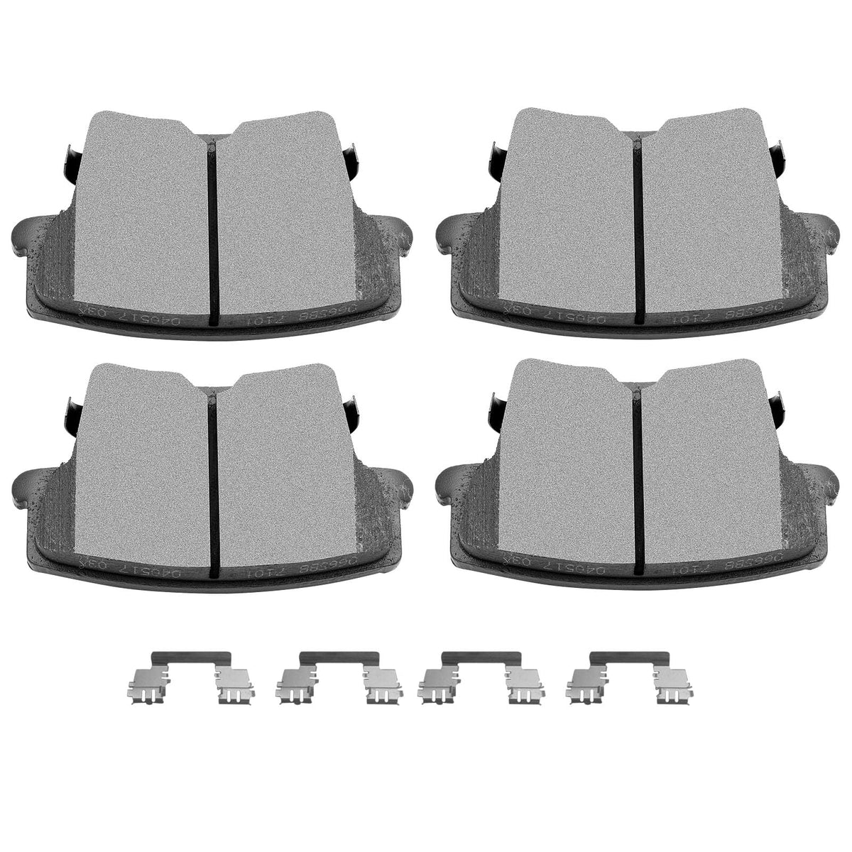 SCITOO rear pads front packaging showing complete D1057 set and fitment benefits