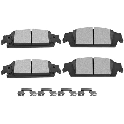 SCITOO D1707 front packaging showing complete rear pad set and labeling benefit reliable replacement