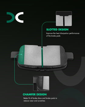 SCITOO ceramic pad surface close-up showing slotting for better cooling