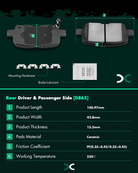 SCITOO pad gasket and backplate detail reducing vibration and noise