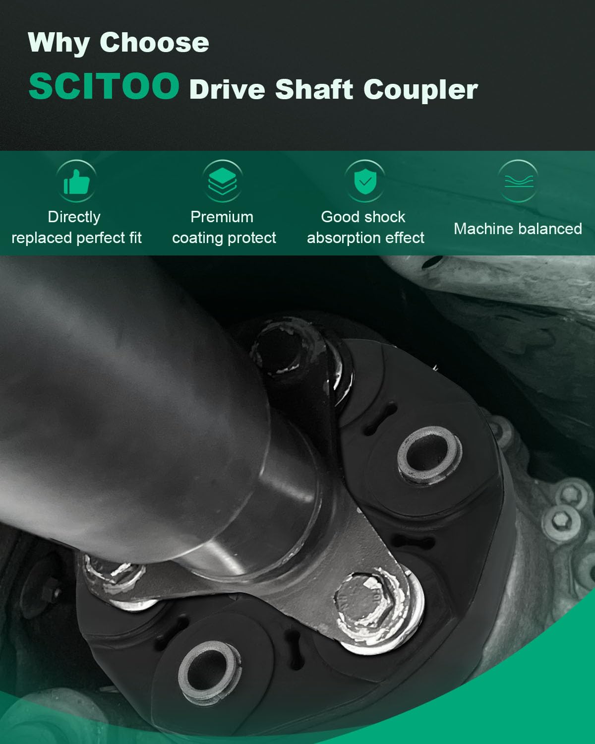 SCITOO coupler installed on Ford Transit demonstrating direct-fit replacement
