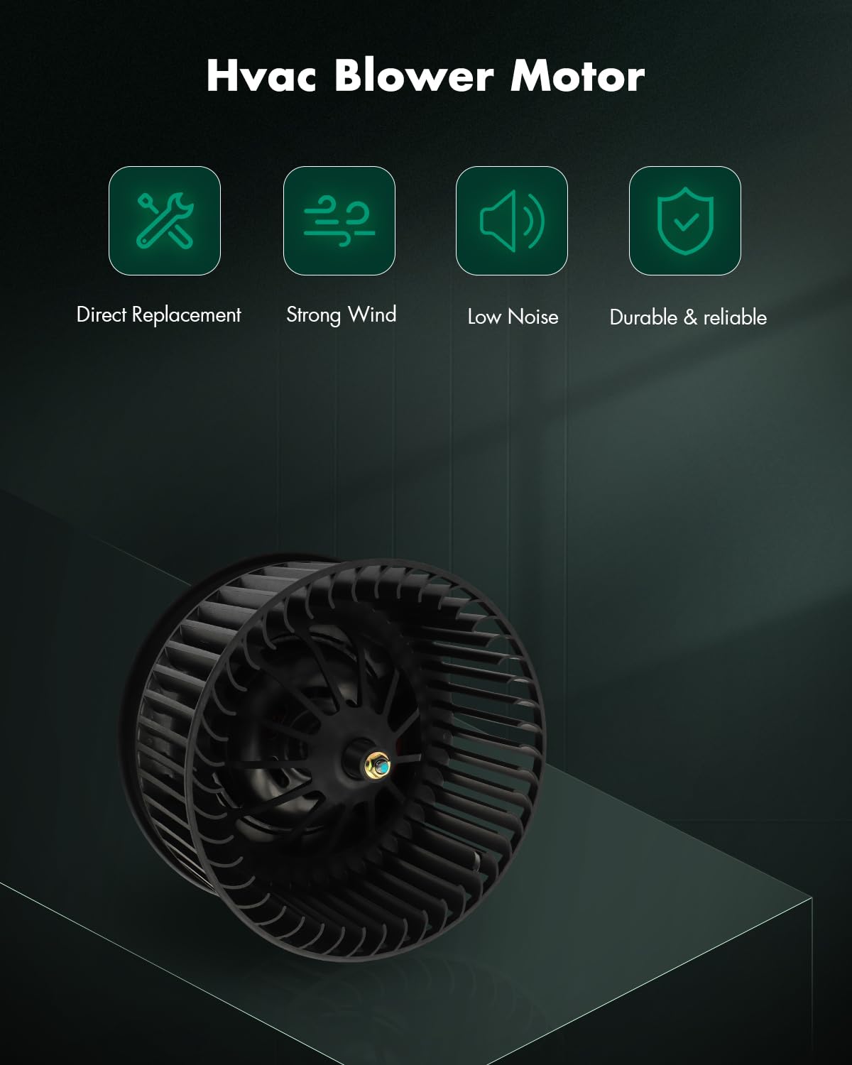 SCITOO fan cage close-up highlighting balanced blades and quieter airflow