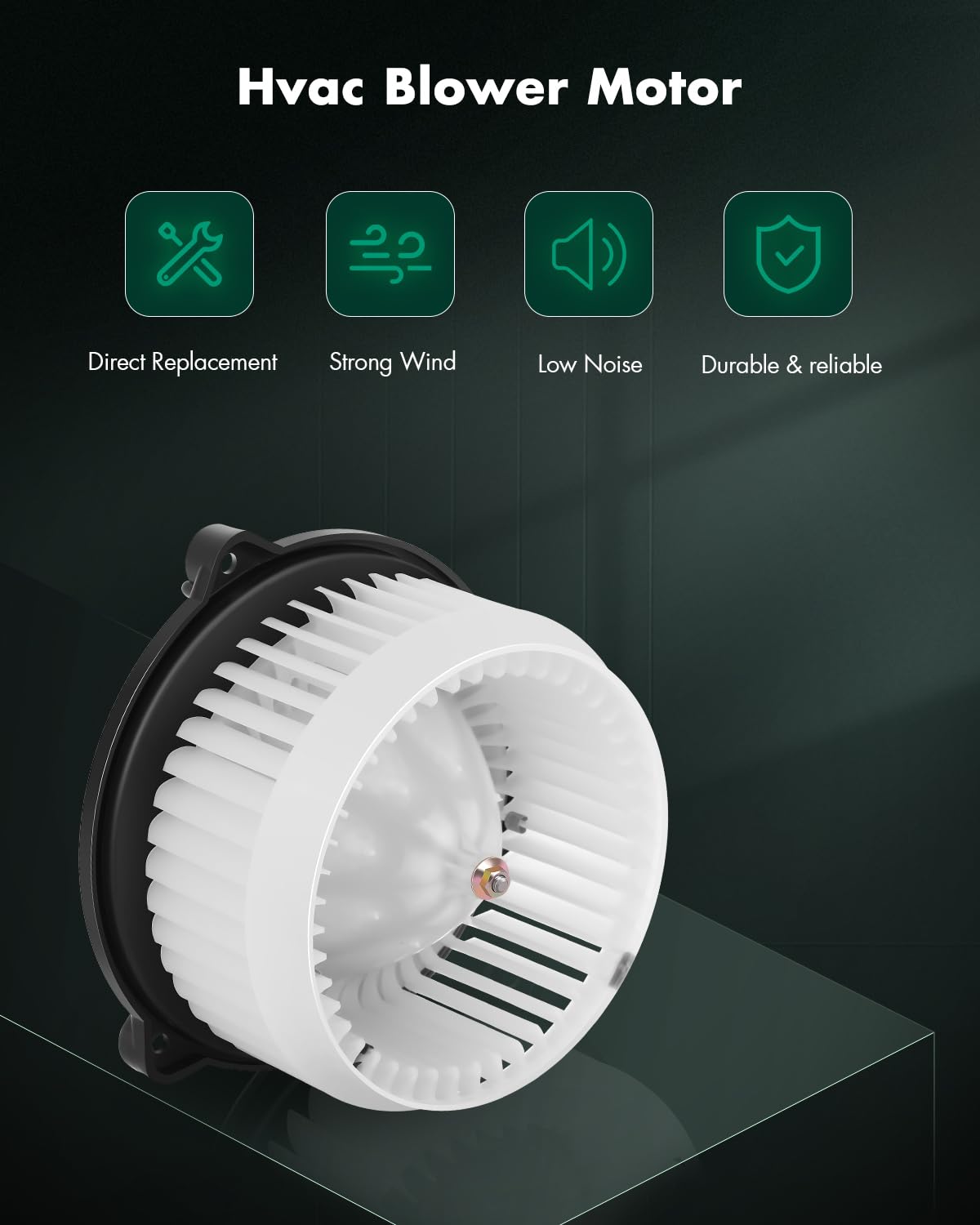 SCITOO close-up of fan cage highlighting balanced wheel for quieter airflow