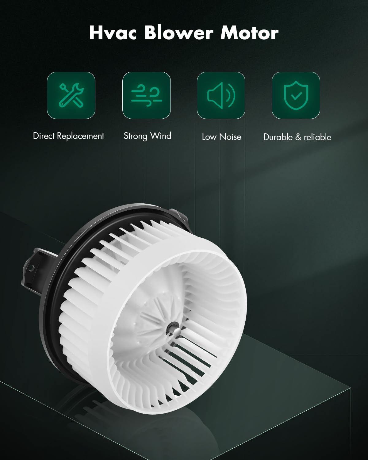 SCITOO close-up of fan cage wheel highlighting balanced blades for quieter airflow