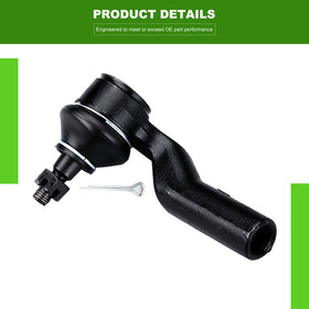 SCITOO left outer tie rod end detail demonstrating OEM-style taper and reliability