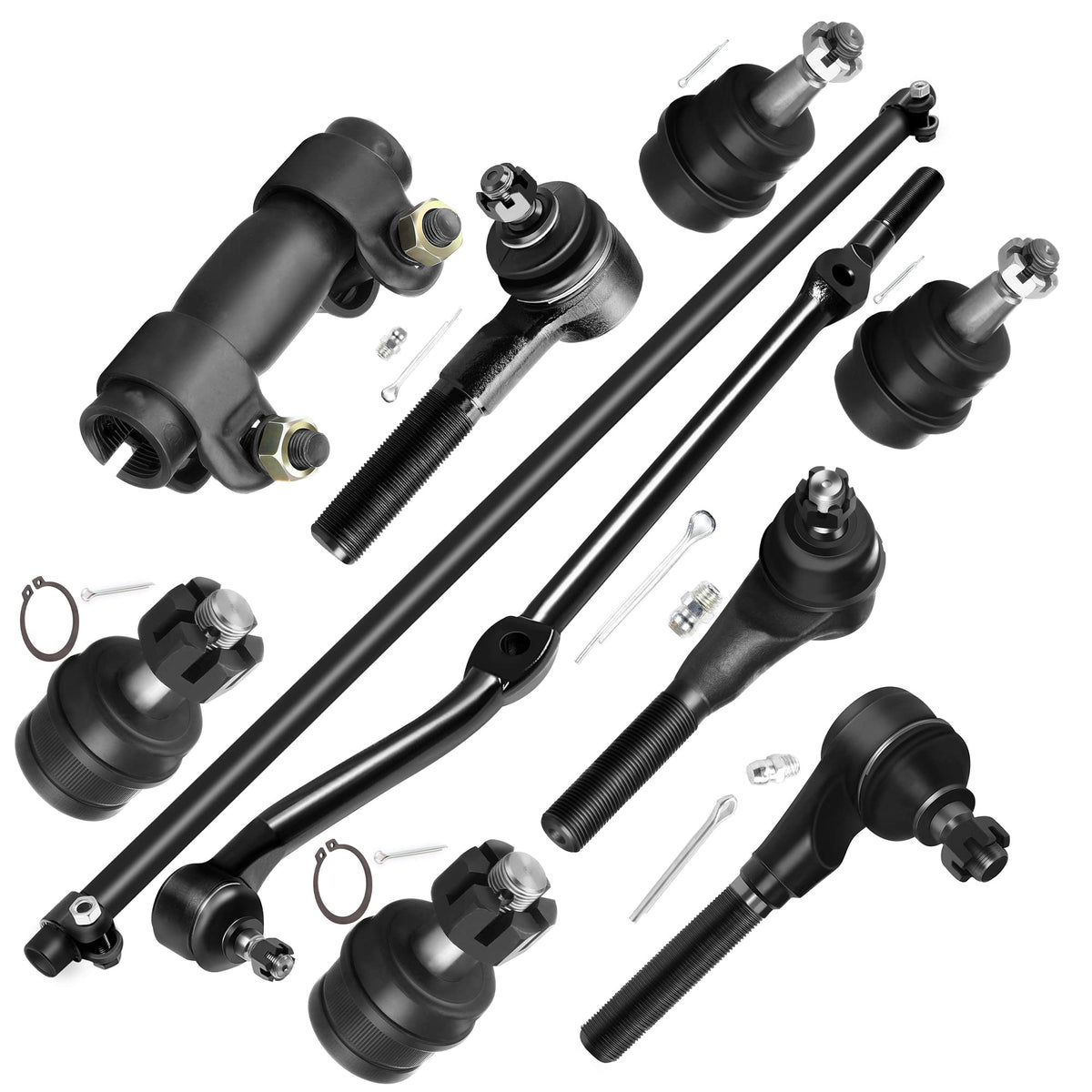 SCITOO front suspension kit packaging showing all included parts and fitment