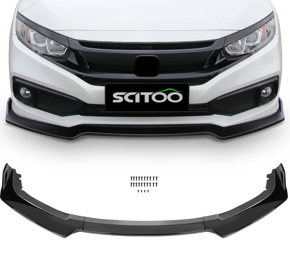 SCITOO front view installed on Civic showing sportier stance and protection