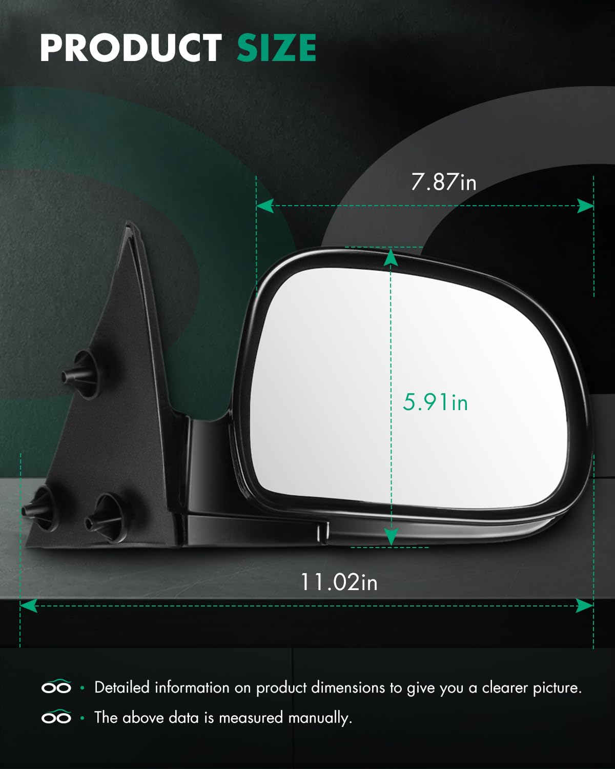 SCITOO housing folded toward vehicle, protects mirror during tight parking