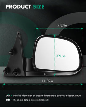 SCITOO housing folded toward vehicle, protects mirror during tight parking