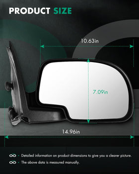 SCITOO mirror housing showing mounting points for straightforward direct-fit replacement