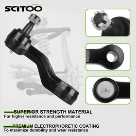 SCITOO idler arm close-up highlighting socket and mounting points for long-term durability