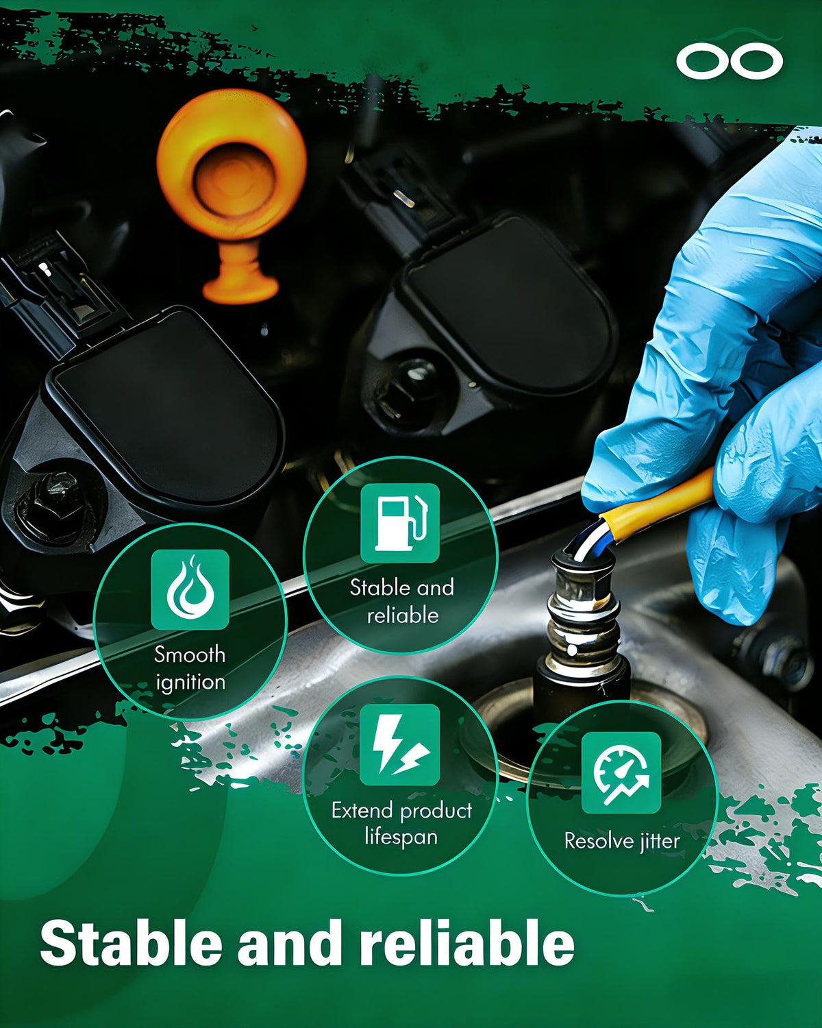 SCITOO coil rubber seal closeup protecting spark path and reducing leakage