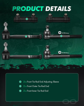 SCITOO inner tie rod end detail highlighting threaded connection for precise steering control