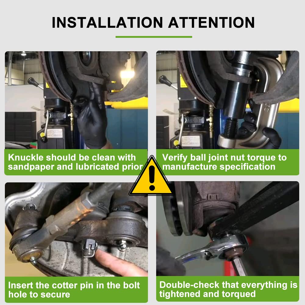 SCITOO inner tie rod end pair displayed for precise steering alignment benefit