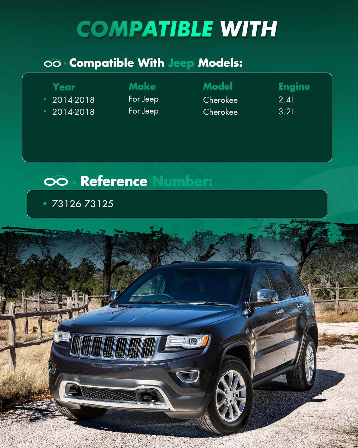 SCITOO installed front strut on Jeep Cherokee AWD demonstrating restored handling control