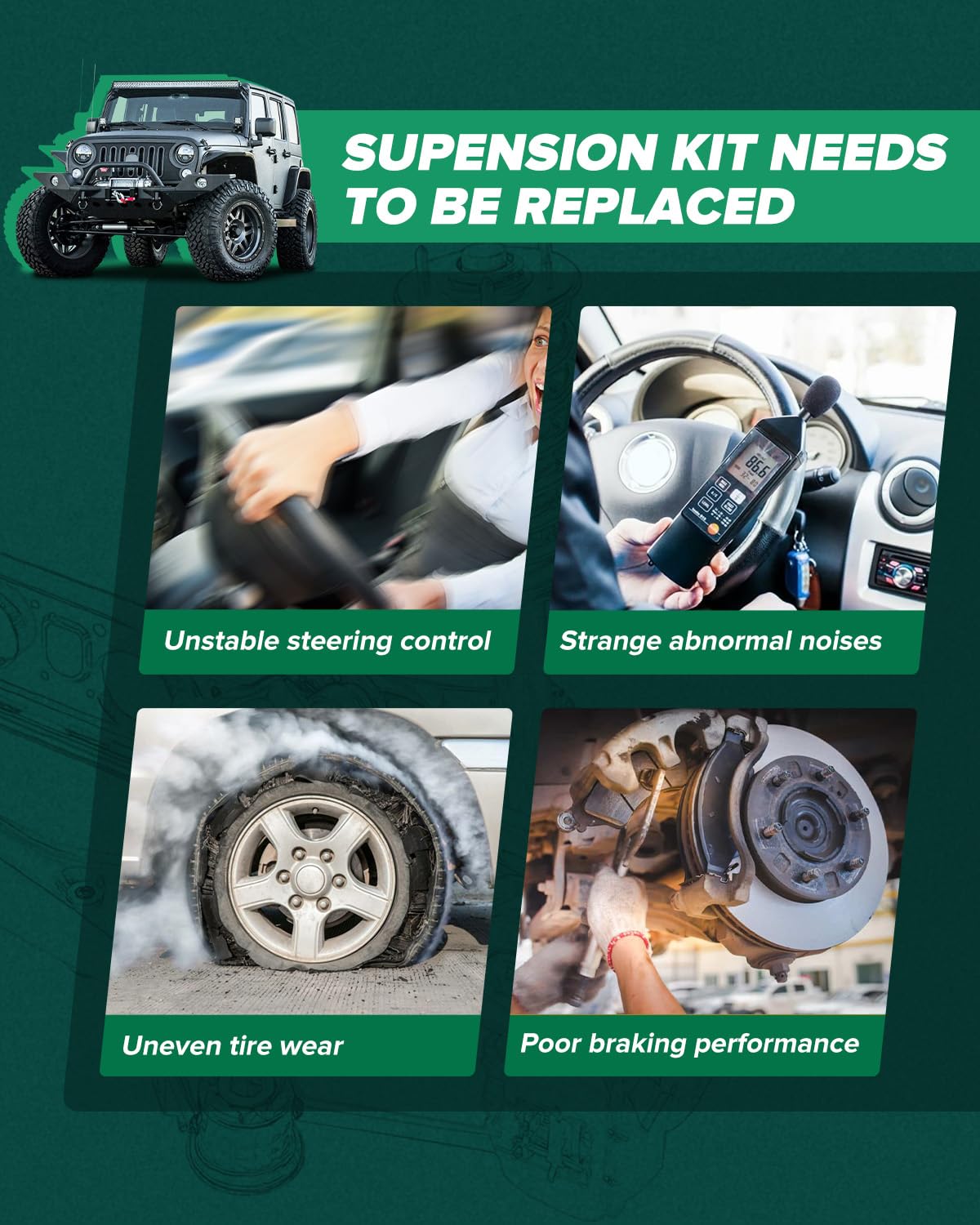 SCITOO kit layflat with all pieces included for convenient one-stop replacement