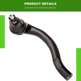SCITOO left outer tie rod end close-up highlighting ball joint and grease boot