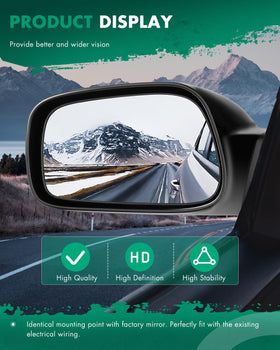 SCITOO mirror installed on Corolla side view restores visibility