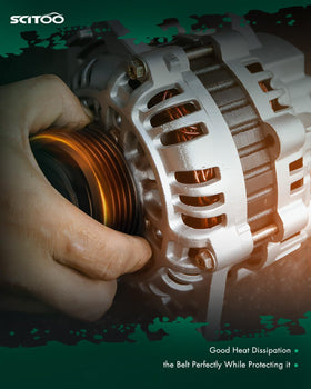 SCITOO packaged alternator with mounting accessories and protective crate for safe delivery