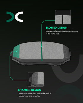 SCITOO brake pad back plate closeup highlighting anti-vibration gasket for quiet braking
