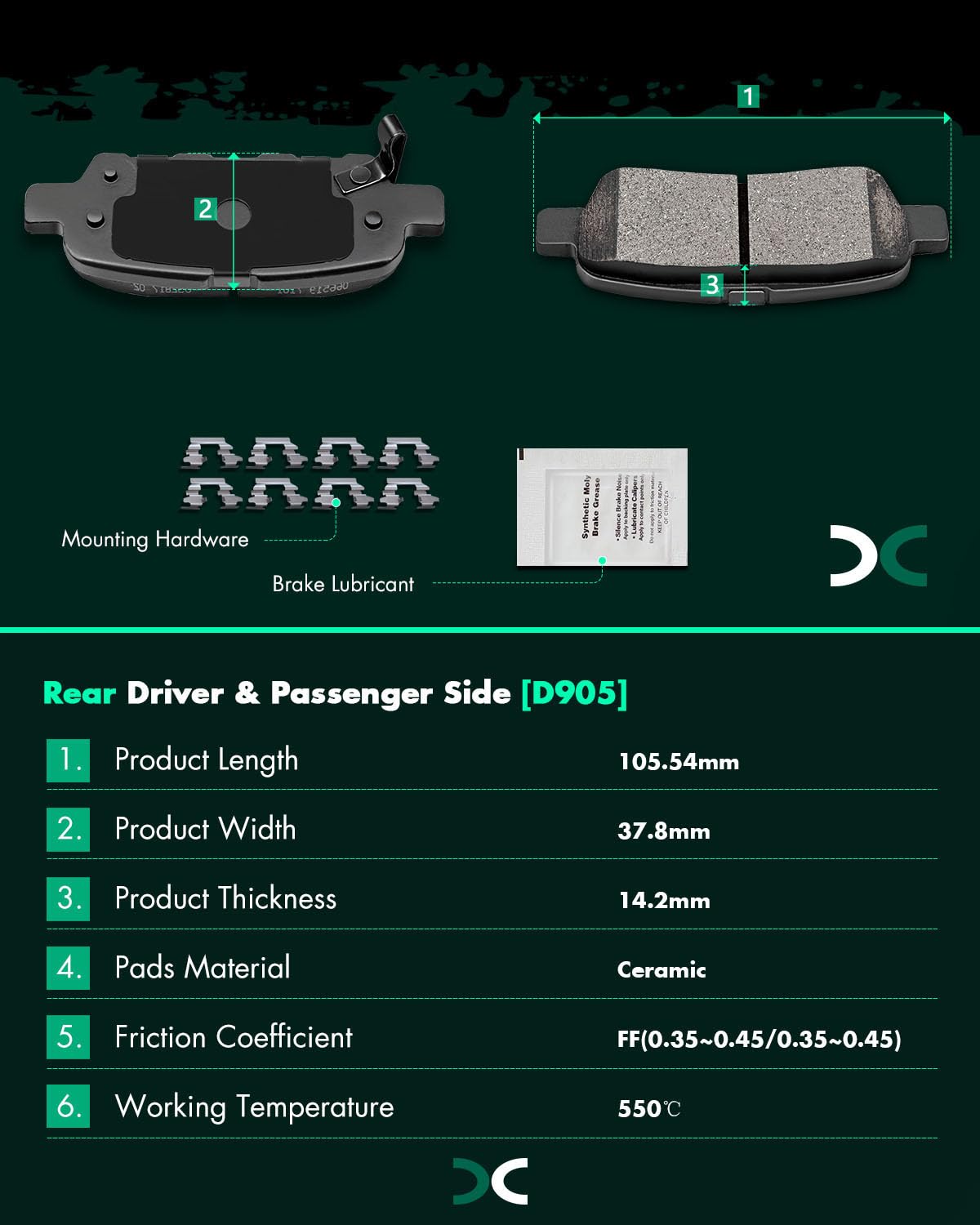 SCITOO pad backplate and gasket detail reducing vibration and noise