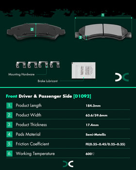 SCITOO pad backplate showing damping gasket that reduces brake vibration and noise