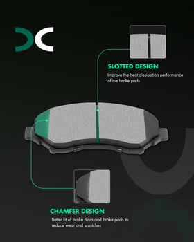 SCITOO close-up of pad friction surface and slotting for improved heat ventilation