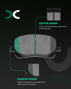 SCITOO pad front face close-up showing ceramic surface for improved stopping power