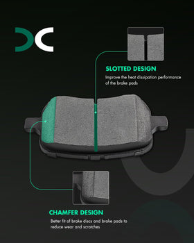 SCITOO ceramic pad friction face close-up showing texture for consistent stopping