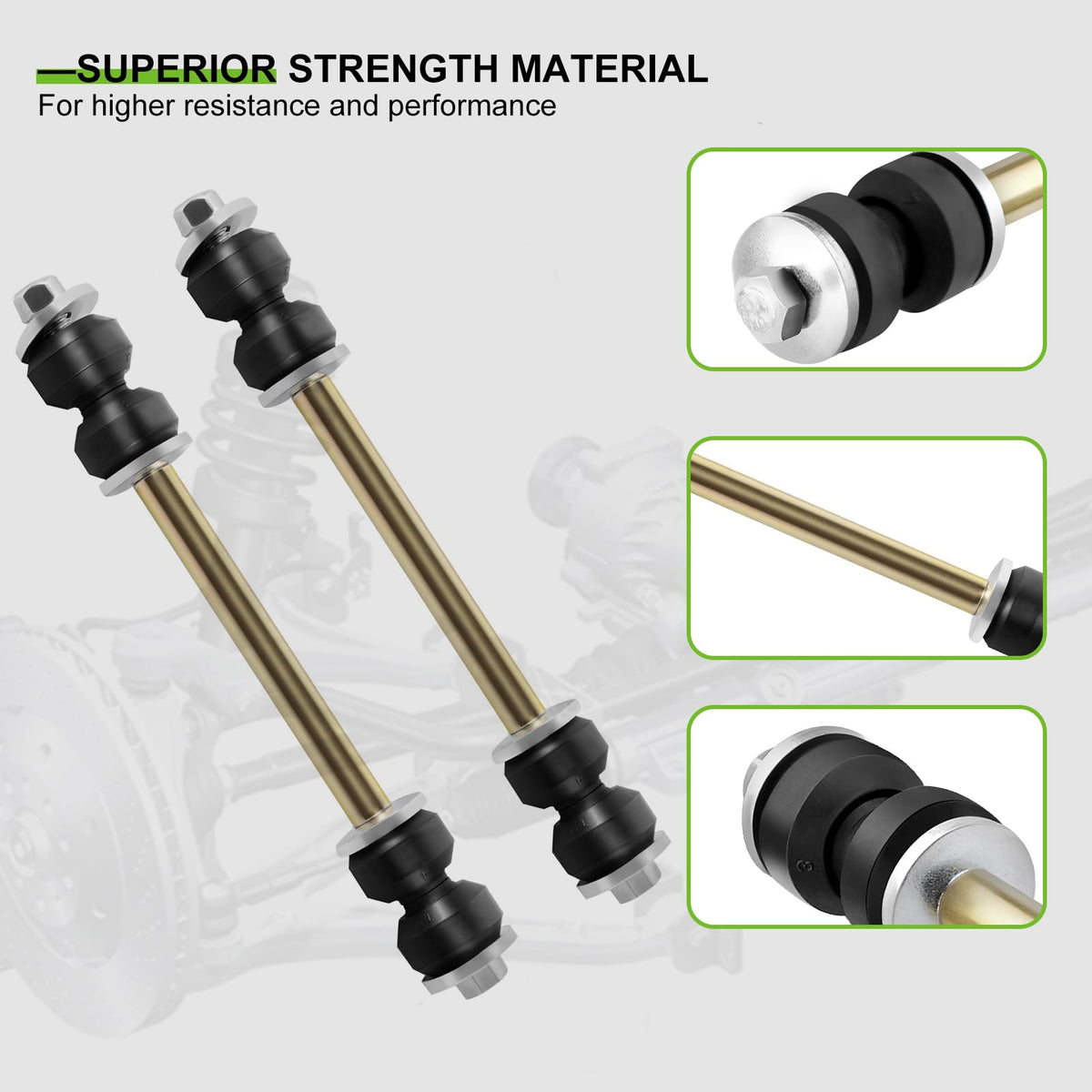SCITOO all six suspension parts laid out for easy inventory check