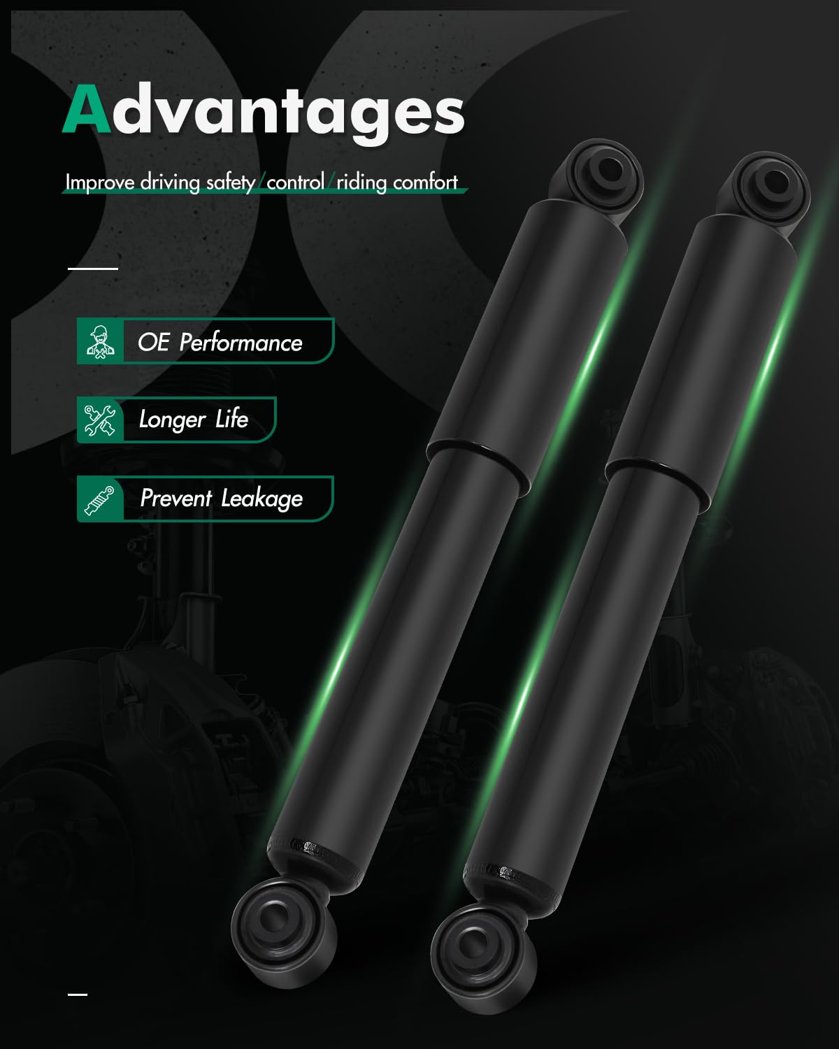 SCITOO piston rod close-up highlighting corrosion-resistant chrome finish