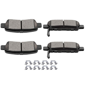 SCITOO rear pads front packaging showing complete 4pcs kit and warranty benefit