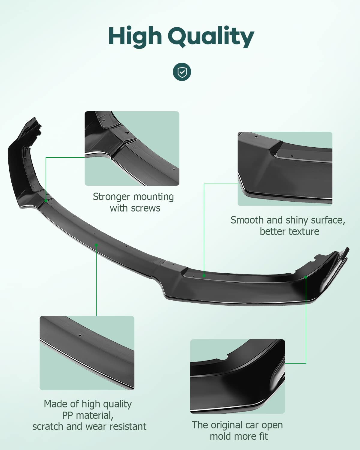 SCITOO right section detail demonstrating clean edge and coverage benefit