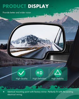 SCITOO side profile of mirror demonstrating aerodynamic shape and reduced wind noise