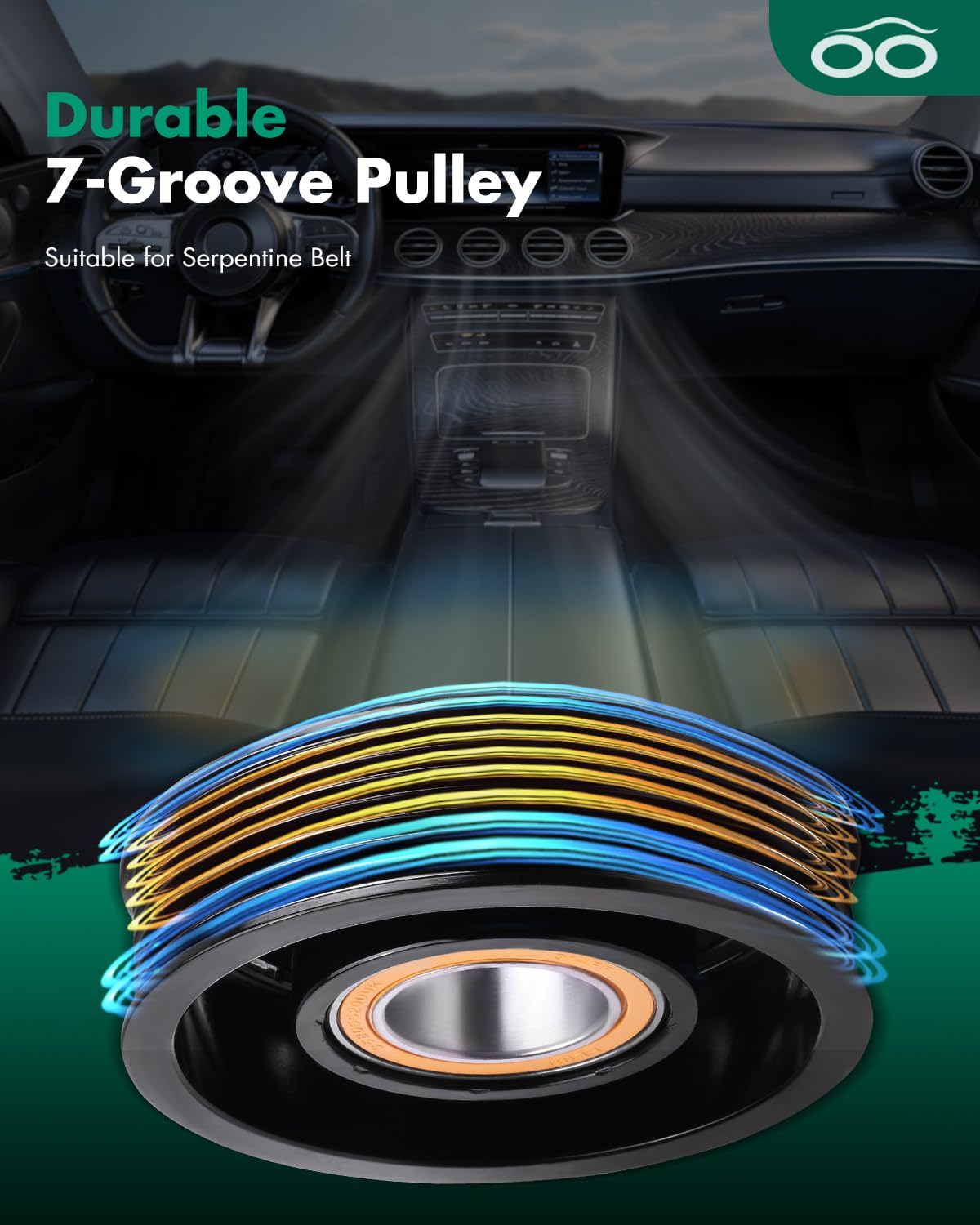 SCITOO side profile with seven grooves showing correct pulley match