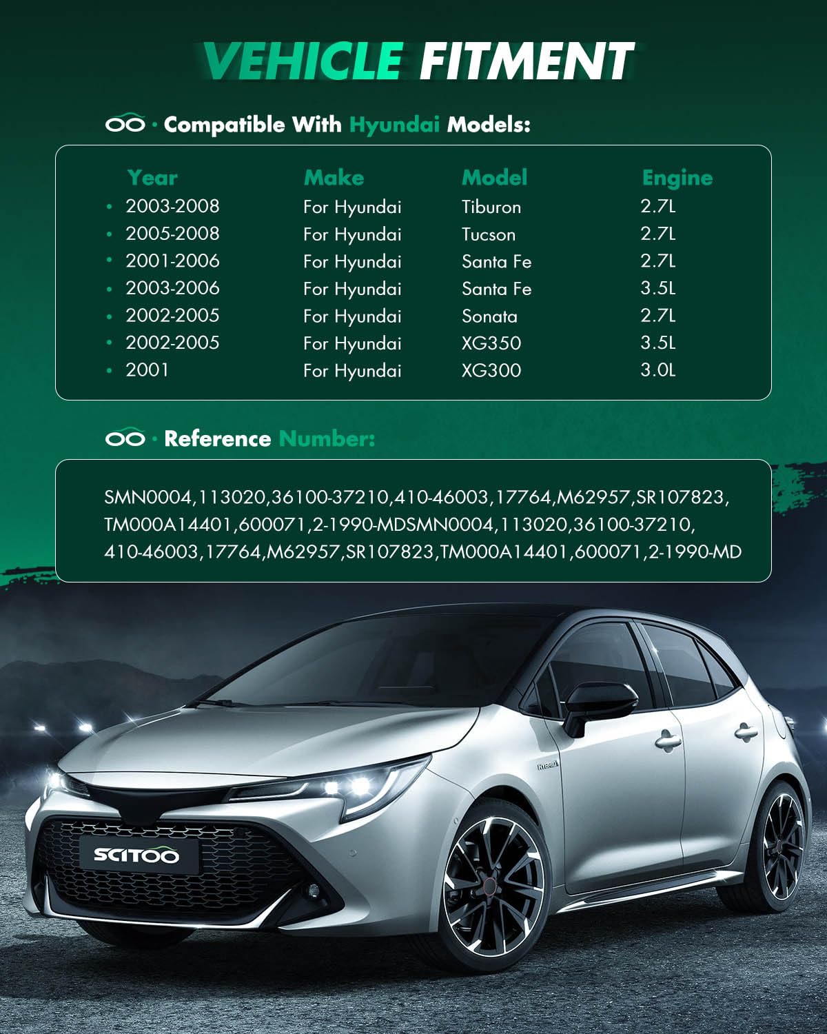 SCITOO starter installed under-hood demonstrating direct-fit replacement