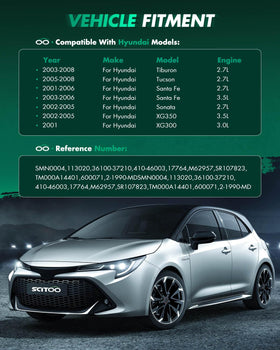 SCITOO starter installed under-hood demonstrating direct-fit replacement
